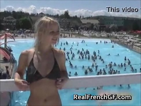 frenchgfs fuck blonde hard blowjob cum french girlfriend suck at swimming pool