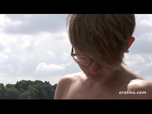 Sexy German Babe Josefine Masturbates at Sea