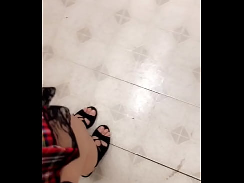 Latina Native Mamacita shows off her cute little feet in sexy black suede heels