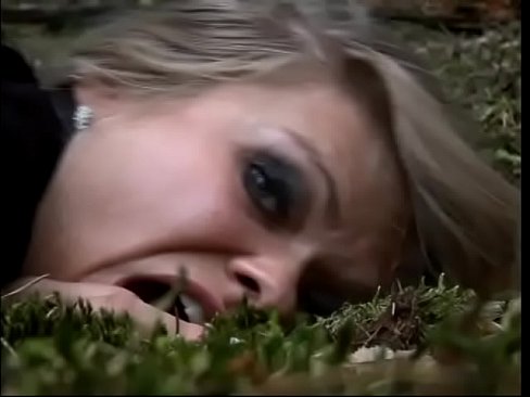 Blonde Marina went for a walk in the wood with friend and he fucked her very hard