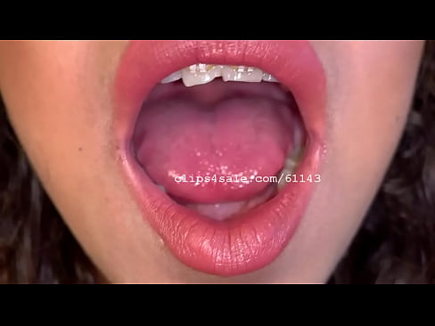 Sexy Latina Showing Her Mouth