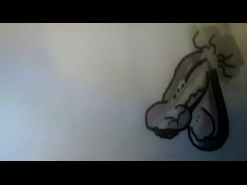 LARGE BLACK COCK PAINTING SKETCH ANIMATION GROWING HARD WITH FORESKIN RETRACTING HEAD SWELLING AND BIG CUM SHOT