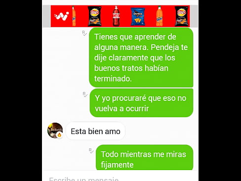 Mensajeando con una puta