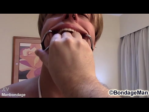 Adonis Mineiro for the first time bound and gagged from BondageMan