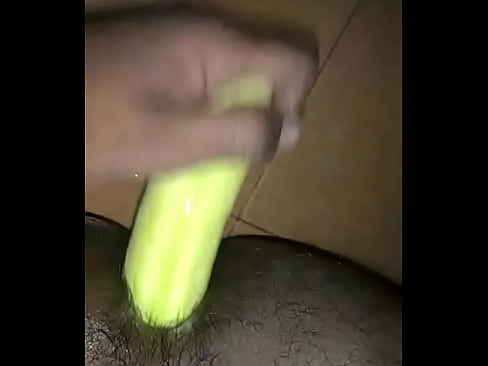 Cucumber in ass - bi guy