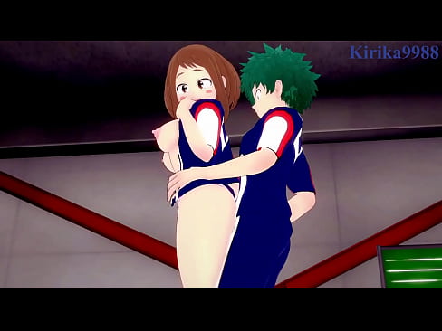 Ochako Uraraka and Izuku Midoriya intense sex. - My Hero Academia Hentai