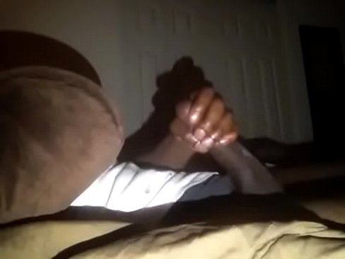 Black man Jacks off huge cock