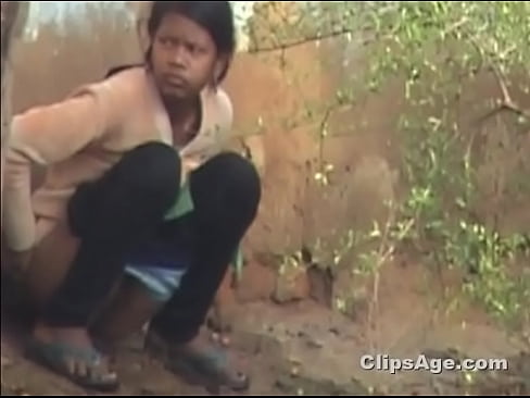 Indian girl filmed pissing outside