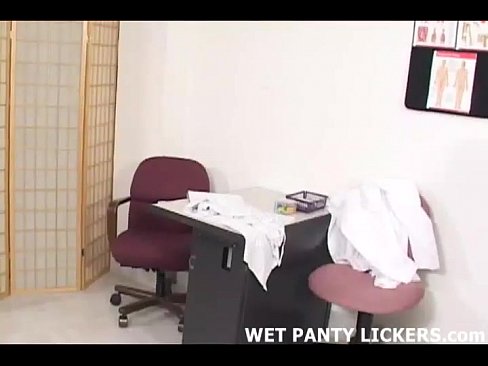 Cleaning lady finds a pair of used panties