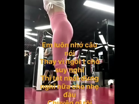 Pink legging girl with thong