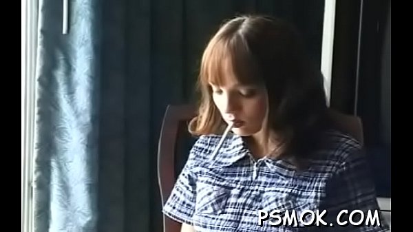 Older bitch smoking scene