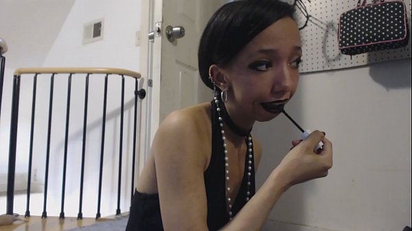 Morning Makeup Routine with a Sexy Goth Girl