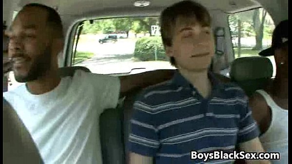 BlacksOnBoys - Gay Bareback Interracial Porn Movie 12