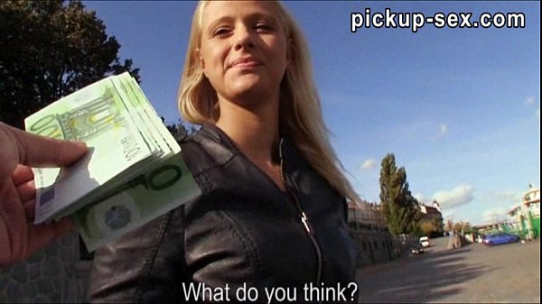 Real amateur Euro slut Monika railed for some money