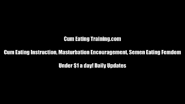 You are now my cum eating sex slave CEI