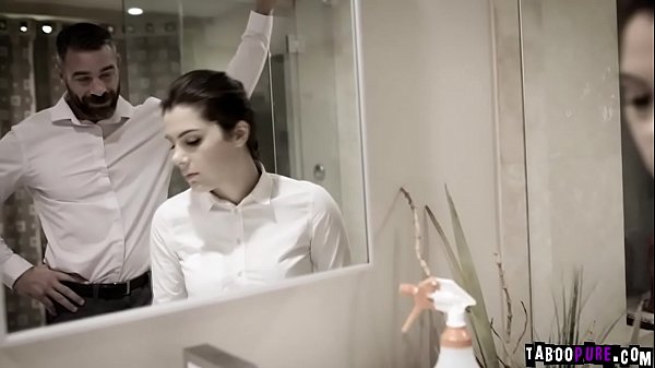 Sexy European housemaid banged by horny employer