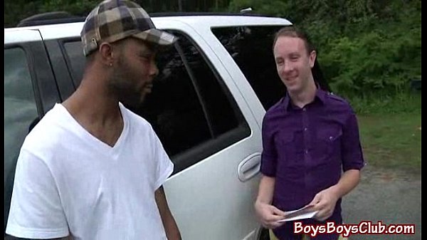 Nasty Black Dude Fuck White Boy Bareback Style 26