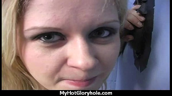 Gloryhole Blowjob Hottie makes every dick cum 24