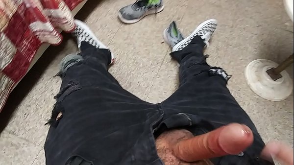 gripping my mexican boner tight until he leaks semen