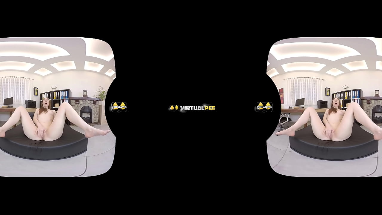 Virtual Pee - Ariadna fucks herself with a vibrator - VR