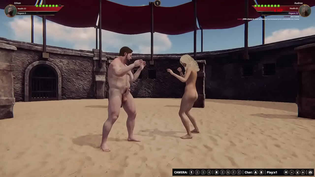 Ethan and Audree Have a Sex Fight in the Arena Map