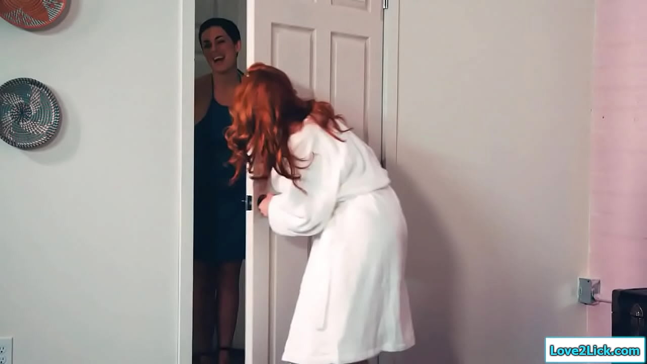 Redhead bride gets stucked looking for her ring and her busty bff teases her and licks her cunt.She fingers her hairy pussy and the brunette fists her