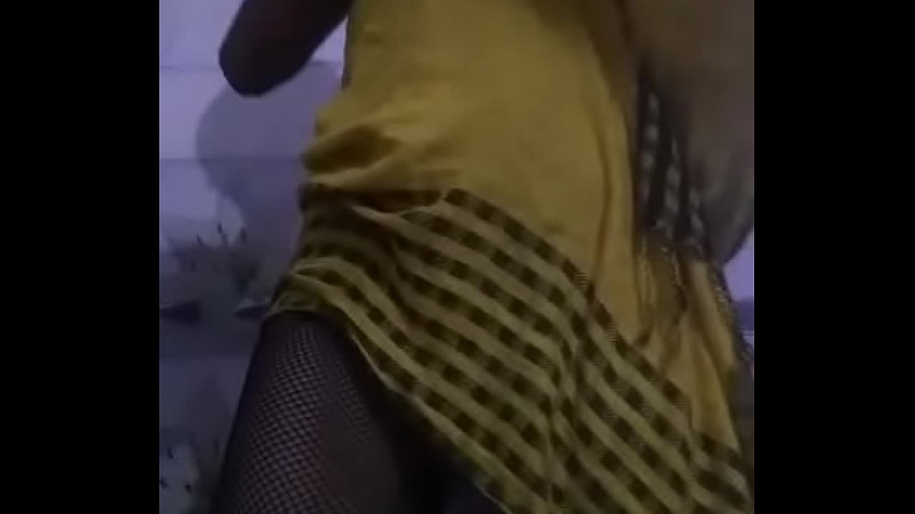 Indian girl in stockins doing strip for boyfriend on camera