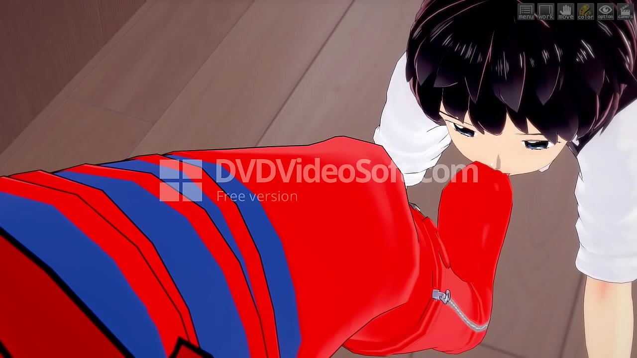 Animated Heroine feet licking
