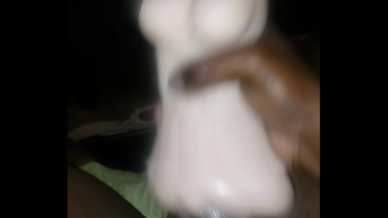 New toy.. bbc creamy cumshot