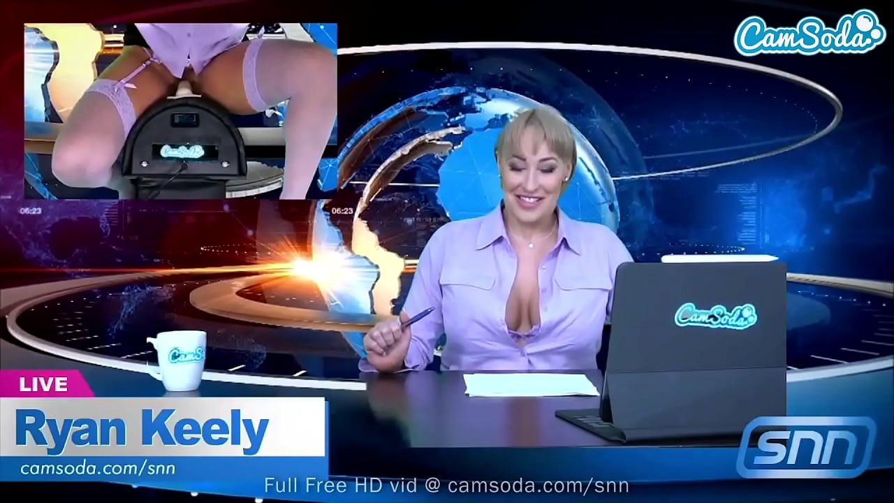 Camsoda - Hot MILF Masturbates With Sybian Live On Newscast