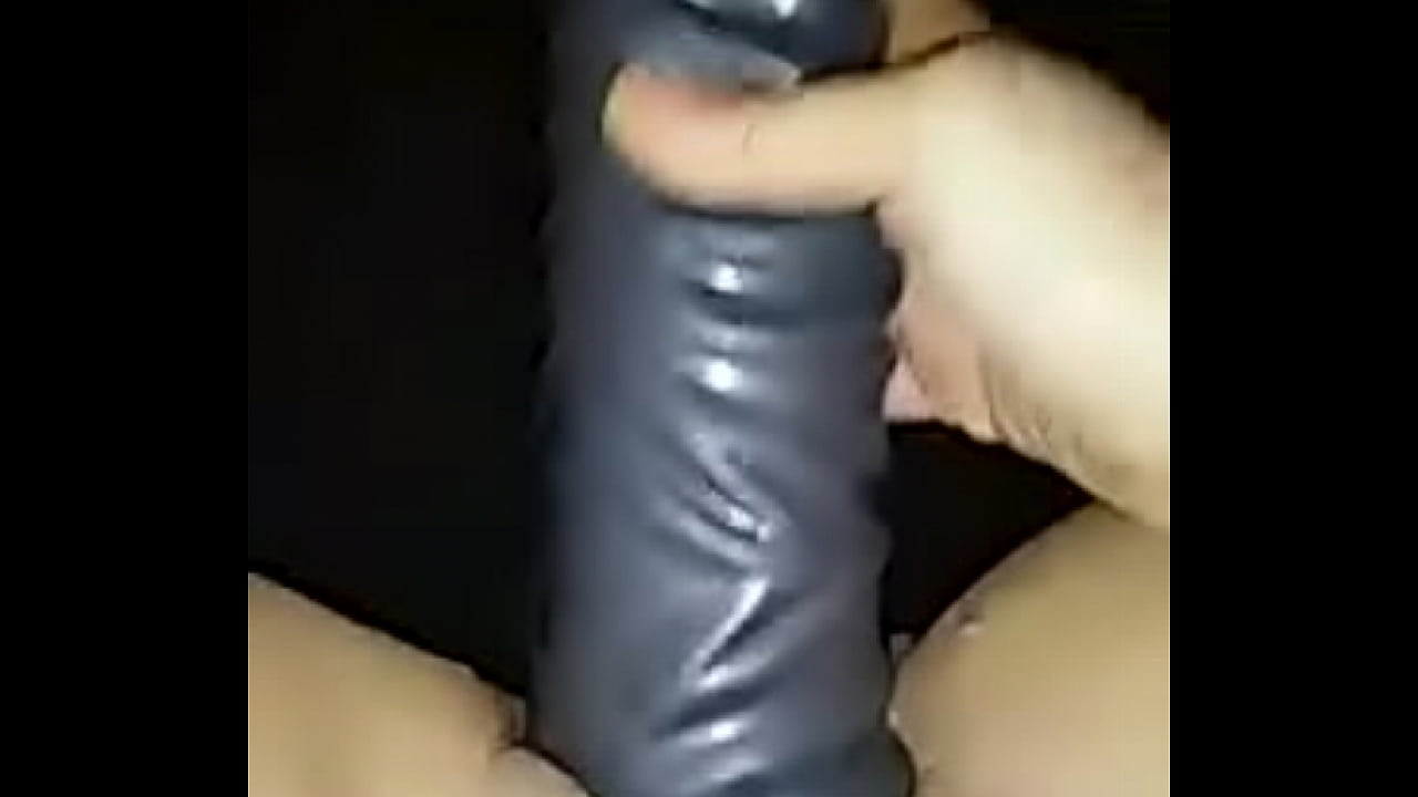 Milf big dildo solo