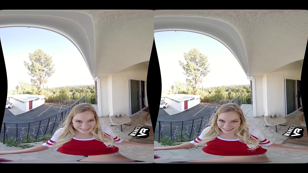 Virtual Sex with Cute Blonde Teen on the Balcony!