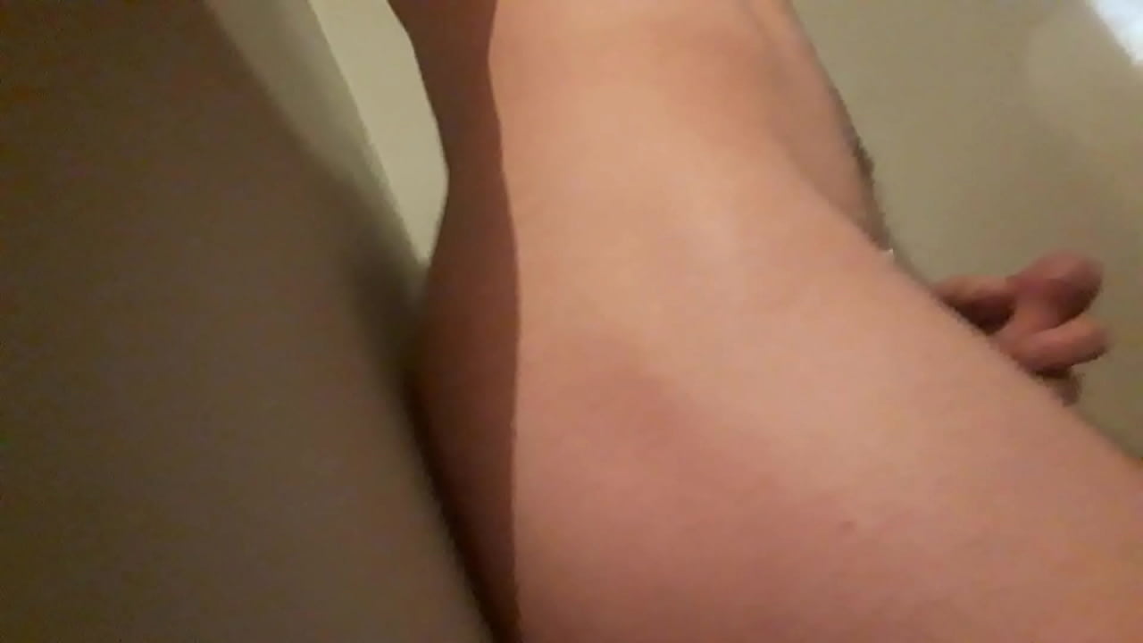 Hard and in bathroom and harder cock playtime