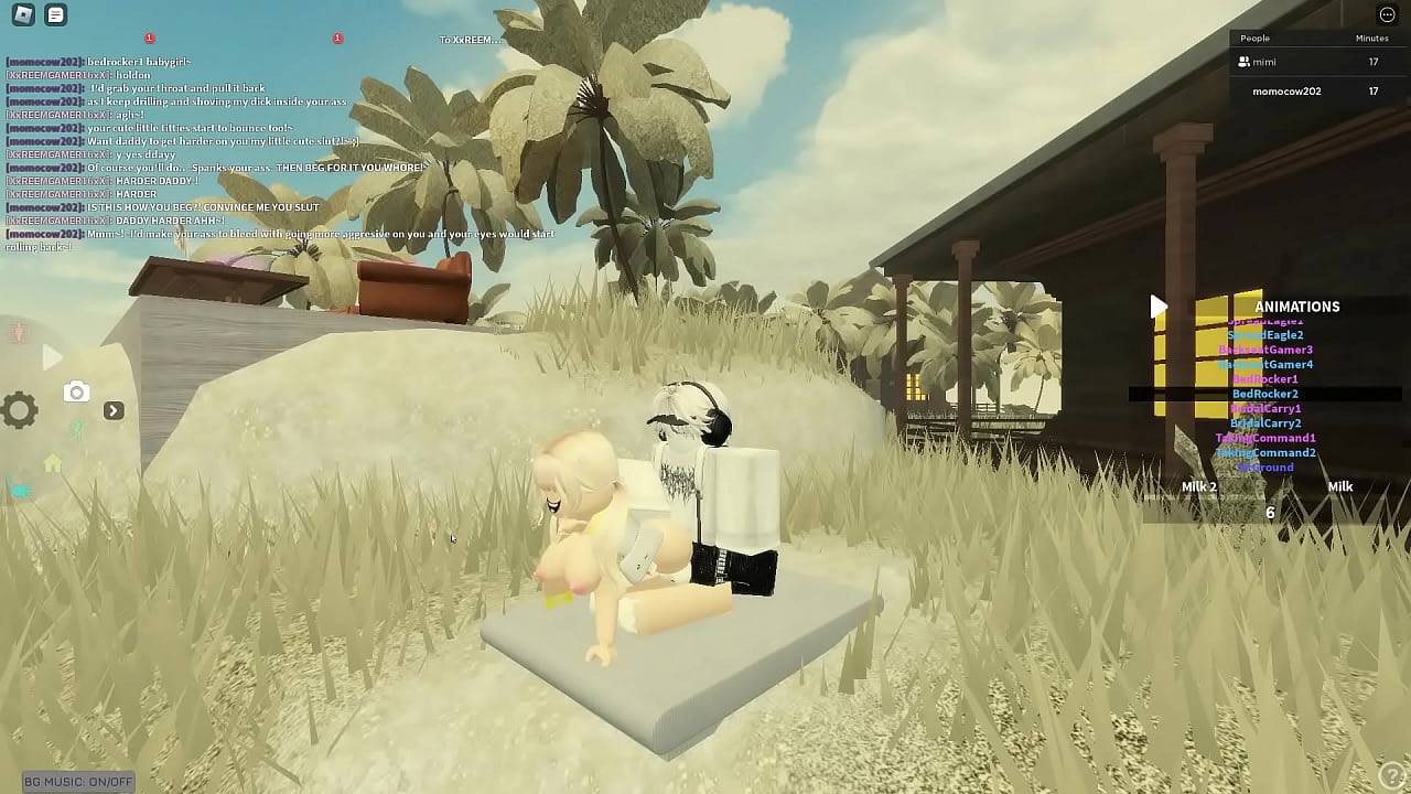 Roblox blonde slut was in need for some cock