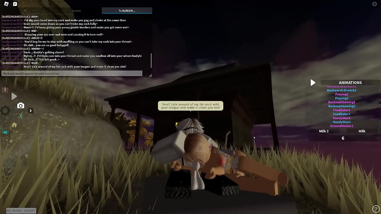 Roblox blonde slut was in need for some cock