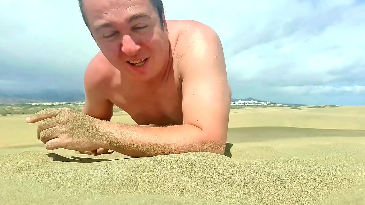 Naked on Beach Canary Islands