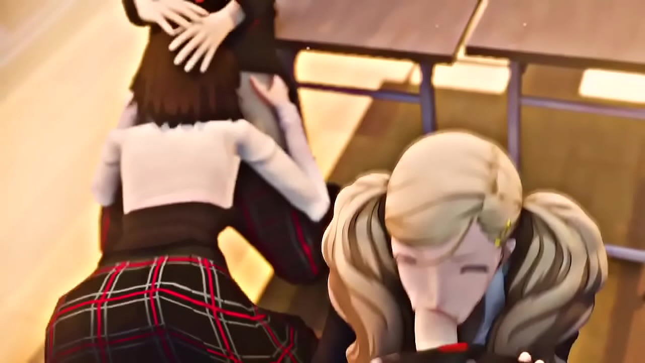 Ann and Makoto give blowjobs (Persona 5)