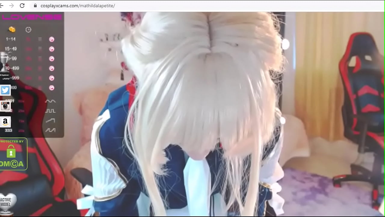 hentai performs on cam