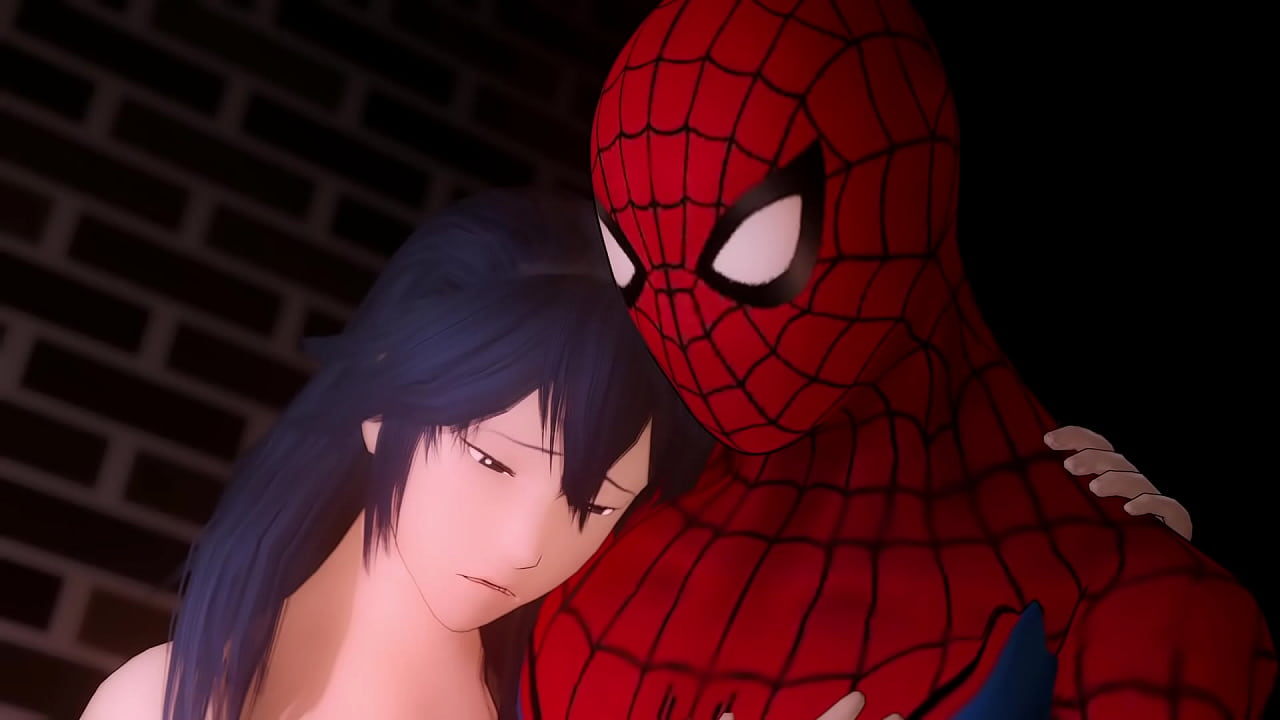 Lucina and  Spider-man making some love and have sex