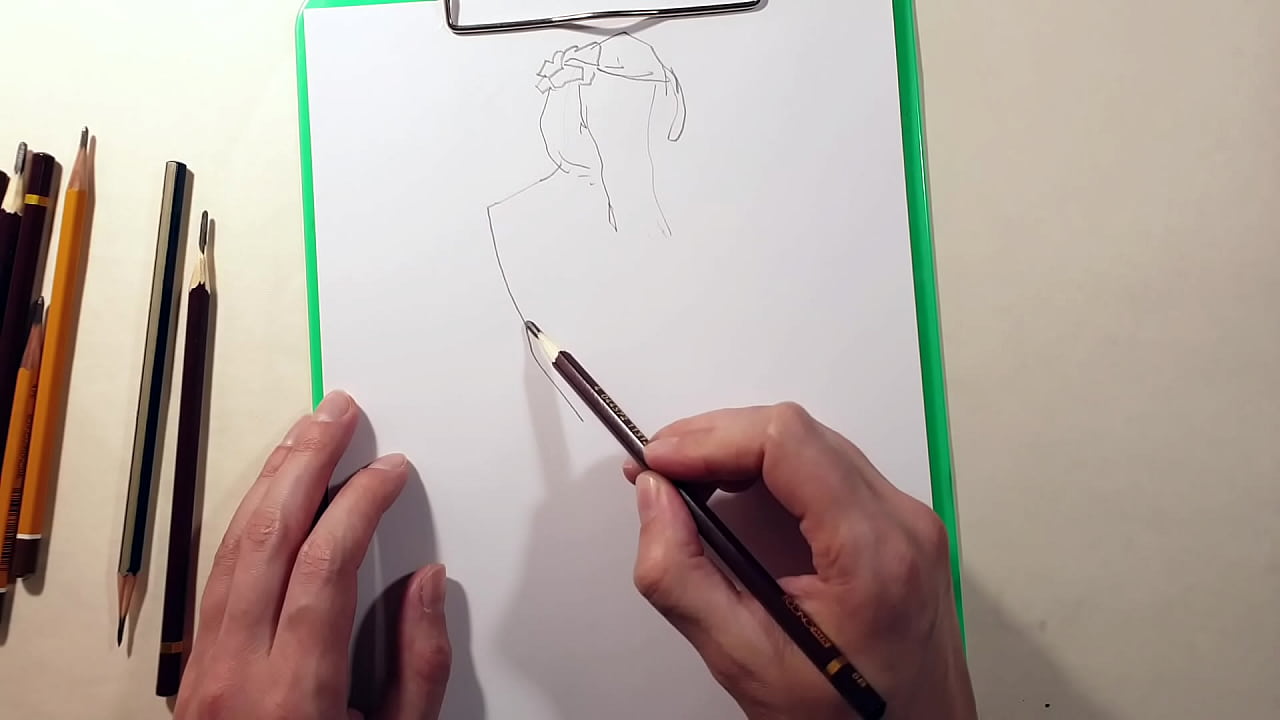 How to draw a pencil figure? Quick sketches