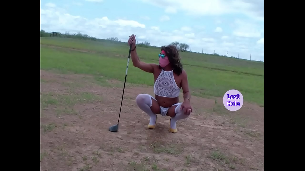 Golfing tranny pees