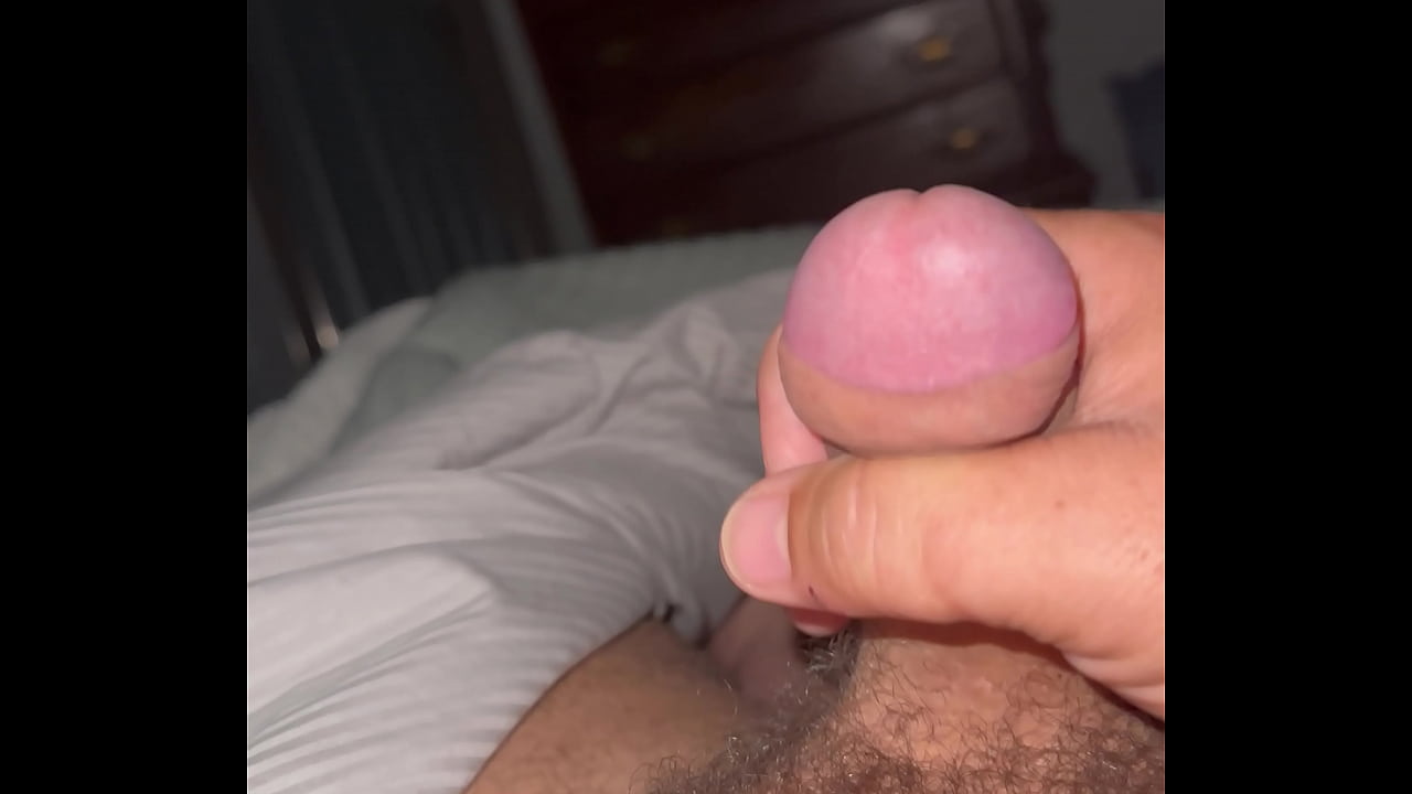 Playing with cock when waking up with morning wood