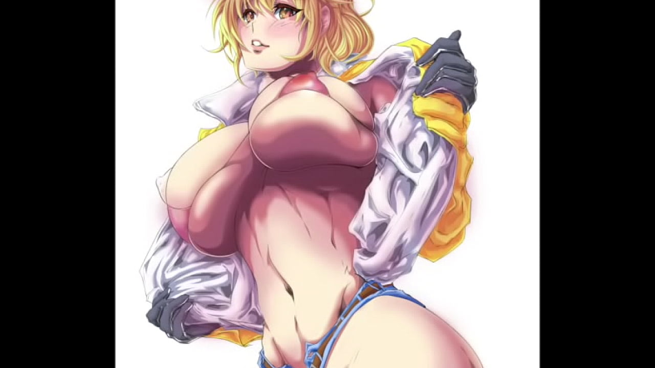 Sexy huge breasted anime girl showing her boobs