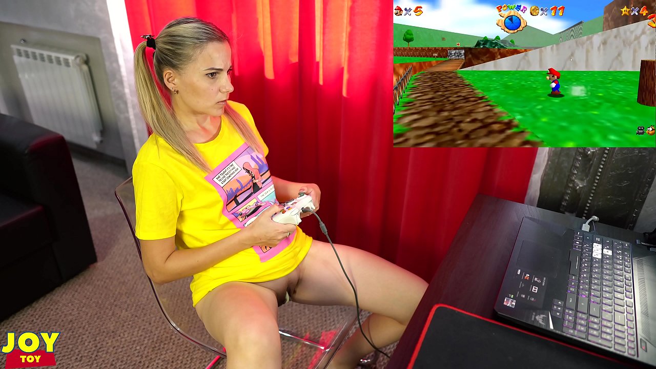 Petite Blonde Plays A Game To Orgasm - Monster Pub Toy