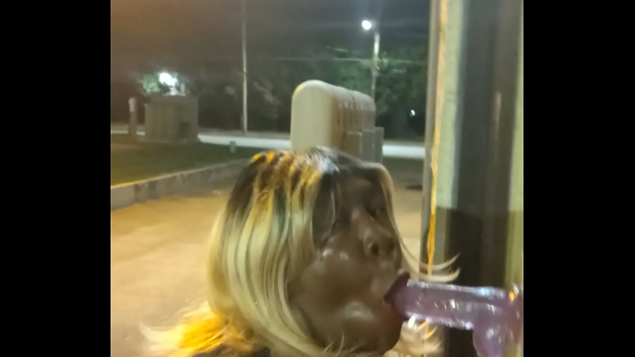 Attached a dildo to restaurant and started sucking
