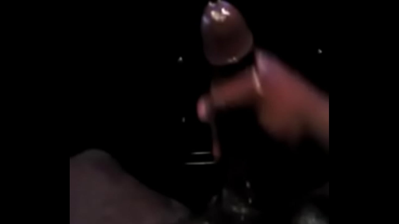 Black dick stroking at night