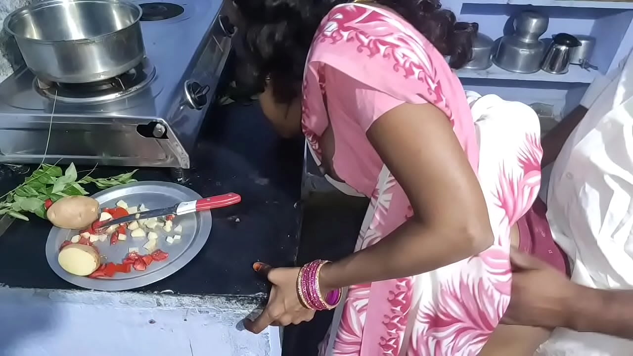 Indian Village Real Couple Homemade in kitchen Doggy style Fuking