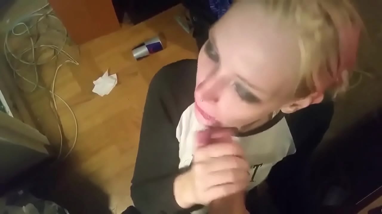 homemade blowjob with pretty blonde teen until cumshot I found her at xlove.one