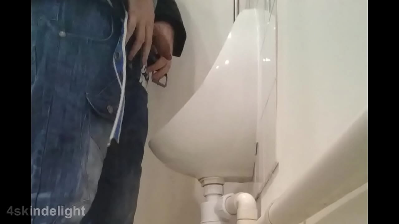 pissing with uncut cock amber urinal