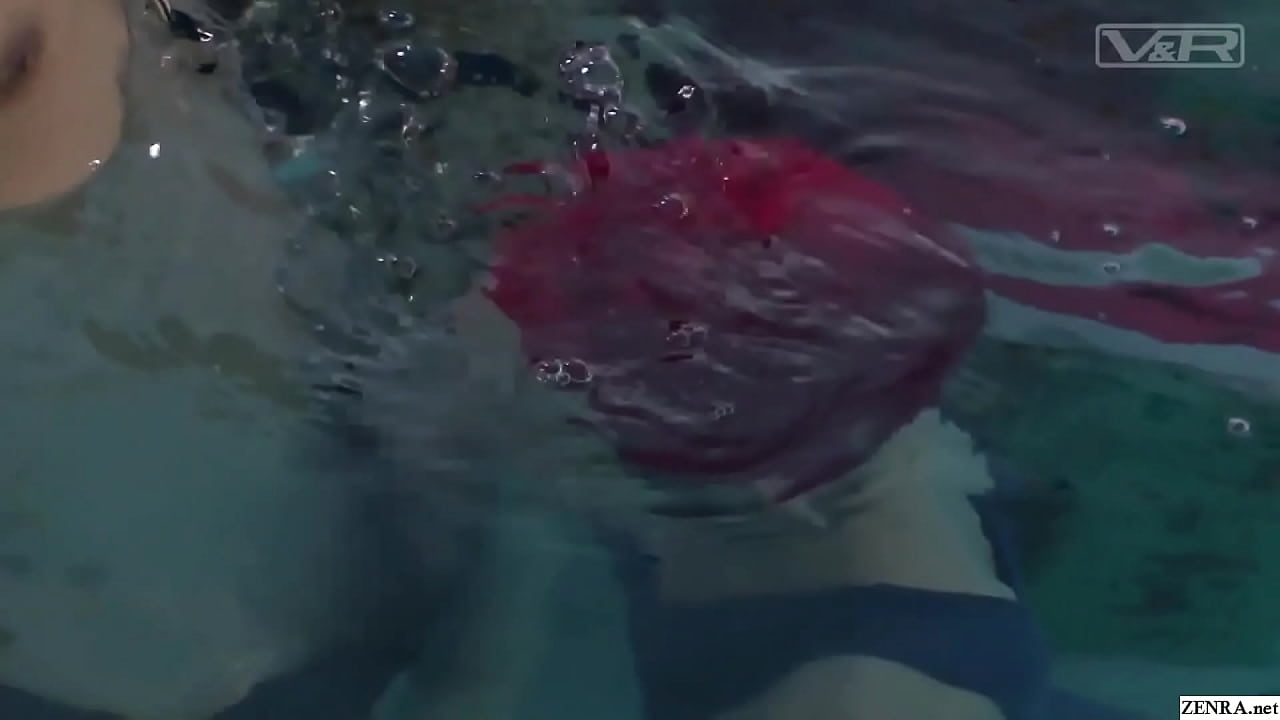 Mischievous Japanese students in swimsuits give their swim coach an underwater handjob and blowjob while trying not to get caught by classmates in HD with English subtitles